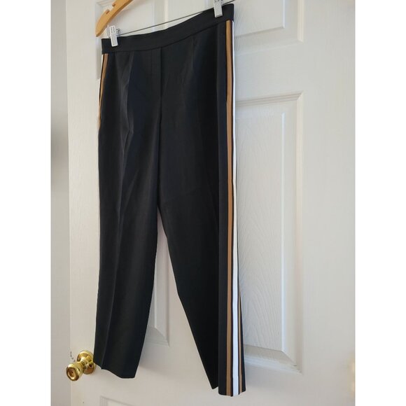 Aritzia Babaton Womens conan Black pants side stripe size 6 Career Professional - Picture 5 of 10